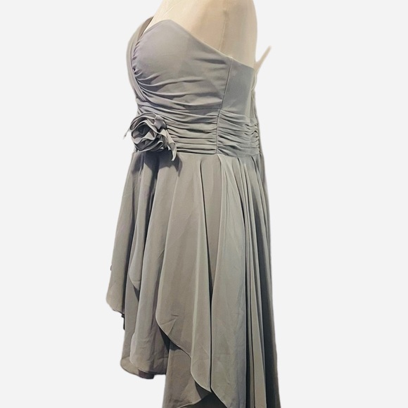 Christina Wu 22648 Gray Bridesmaid Dress - Picture 4 of 10